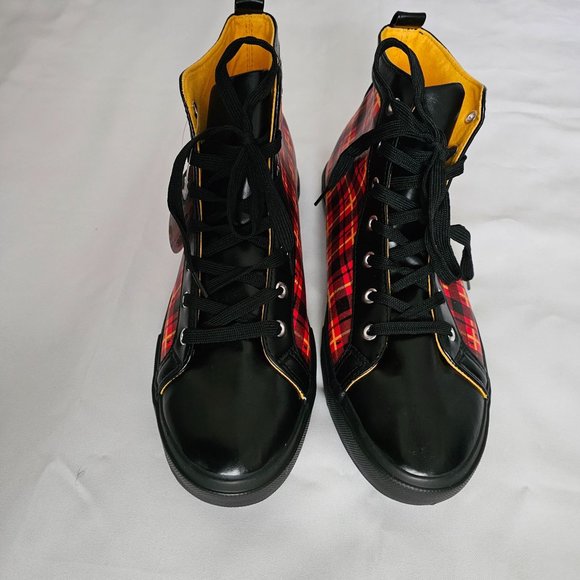 Harry Potter Gryffindor House Plaid Hi-Top Lace-Up Sneaker Men's Size 10 NWT - Picture 7 of 14